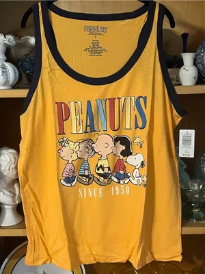 Torrid Peanuts Ringer Tank Size 1 thumbnail 1