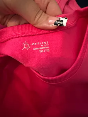 OFFLINE by Aerie Crop Top Seamless thumbnail 2