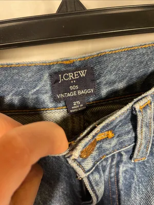 J. Crew Womens 90s Vintage Baggy Jeans 25 Bx737 thumbnail 3