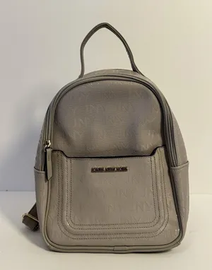 Jones New York JNY Mini Backpack Dusty Lavender Taupe Monogram Purse thumbnail 1
