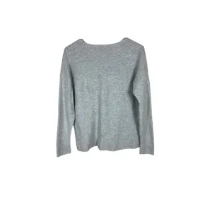 Madewell Womens Heather Gray Merino Wool Alpaca Blend V-Neck Sweater Large thumbnail 6