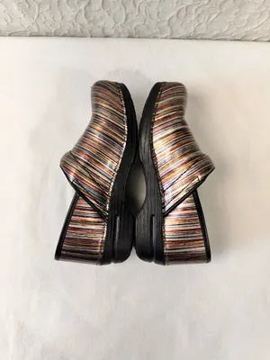 Dansko Women's Clogs Size 39 8.5 Professional Shoes Multicolor Leather Comfort thumbnail 5