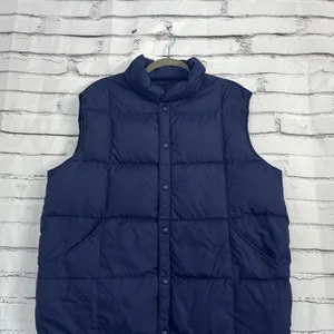 Lands’ End Violet Purple Puffer Vest Jacket Button Up Size Women’s Large Fall thumbnail 6