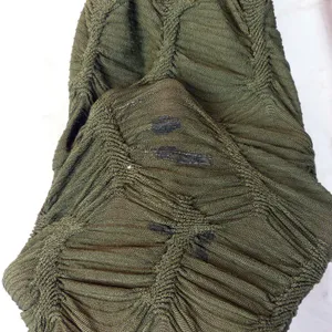 See You Monday Textured Scrunch Top Womens S Olive Green Long Sleeve Grunge 90s thumbnail 11
