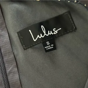 Lulus Silver Ace of Spades Gunmetal‎ Sequin Bodycon Mini Dress Size Small thumbnail 3