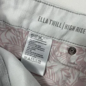 Tommy Bahama Pants Womens 6 White Ella Twill High Rise Ankle Glitter‎ Trim thumbnail 11