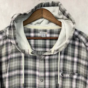 Carhartt Campton Womens Flannel Hooded Shirt XXL Plaid Snap Front Cabin Outdoor thumbnail 3