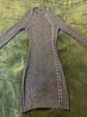 By & By Sparkly Grey Dress thumbnail 1