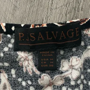 P.J. Salvage Paisley Button Front Top Soft Medium Loungewear thumbnail 3