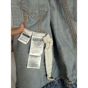 Levi's Strauss & Co Premium Denim Jacket Trucker‎ Blue Wash Women's Size Medium thumbnail 6