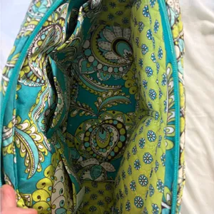 Vera Bradley Lime’s Up Quilted Small Satchel Handbag Paisley thumbnail 4