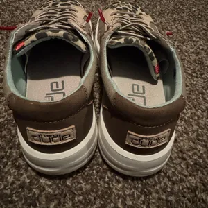Hey Dude Women's Leopard Canvas Sneakers in Beige and Black thumbnail 3