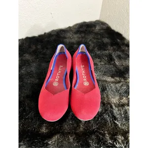 Rothy’s The Flat Round Toe | Red | Size 7 flats shoes ballet thumbnail 3