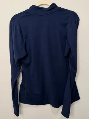 Nike New York Yankees Dri-FIT Navy Quarter Zip Pullover Womens Large MLB Top thumbnail 3