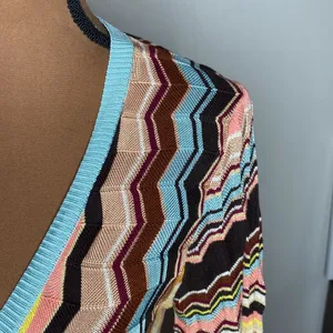 Missoni x Target Chevron fine knit button through cardigan size M thumbnail 11