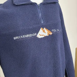 Outfitter Trading Co Pullover Breckenridge Colorado Fleece 1/4 Zip Size Medium thumbnail 2