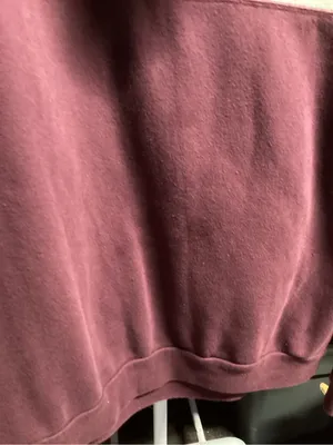 PINK Victoria's Secret Gray and Maroon Colorblock Hoodie thumbnail 3