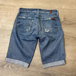 •7 For All Mankind• Bermuda Jean Shorts thumbnail 3