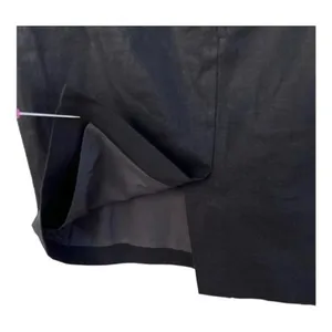 J.Crew Womens Size 6‎ Black Linen Blend Classic Pencil Skirt Lined​​ thumbnail 3