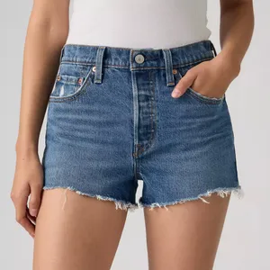Levi’s 501® Original Fit High-rise Women's Shorts in Roll Away Medium Wash Sz 27 thumbnail 1
