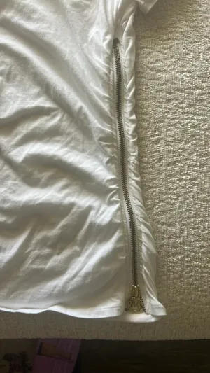 Michael Kors Side Zipper Ruched Tee thumbnail 3