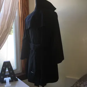 Michael Kors navy trench pea coat thumbnail 8