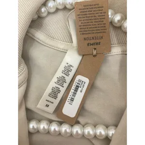 SKIMS Size XS basic sweater outdoor track jacket ap-zip-1120 bone beige NWT thumbnail 4