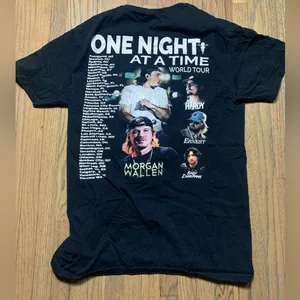 Fruit of the Loom Morgan Wallen one night at a time world tour 2023 shirt small thumbnail 6