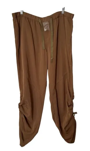 Belle Gray By Lisa Rinna Large Brown Pull On Pants Gorpcore Granola Girl thumbnail 1