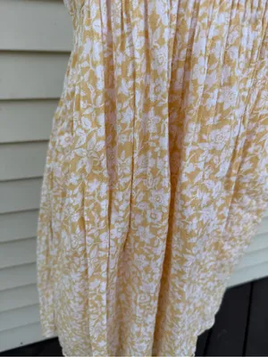 American Eagle Outfitters Gold and White Floral Mini Dress thumbnail 7