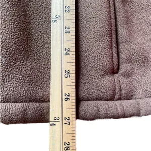LANDS' END Brown Fleece Sherpa-Lined Hooded Jacket Coat - Size Small thumbnail 16