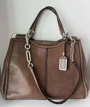 Coach Brown Leather Women's Bag thumbnail 1