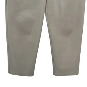 Aritzia Wilfred The Melina Pants Vegan Leather‎ Cropped Beige Size 10 thumbnail 3