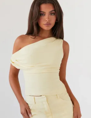 Peppermayo butter Yellow Top off the shoulder thumbnail 1
