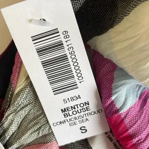 Wilfred Pink and Black Plaid Menton Blouse Tank Top thumbnail 7