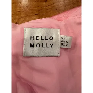 HELLO MOLLY Pink Satin Halter Mini Dress Cut Out Resort Glam Party Summer XS thumbnail 6