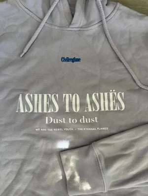 Civil Regime "Ashes to Ashes" Hoodie - Lavender - Size Medium thumbnail 2