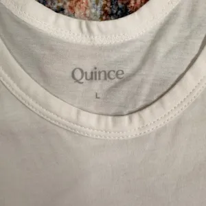 Quince Cotton Modal Double Scoop Neck Tank White Large thumbnail 5