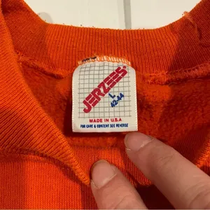 Vintage orange spooky Halloween 👻 cozy soft sweatshirt 80’s-90’s Jerzees thumbnail 4
