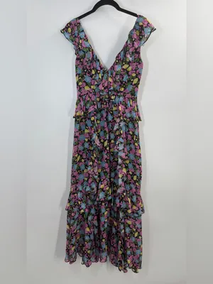AMUR Evita Floral Ruffle Maxi thumbnail 11