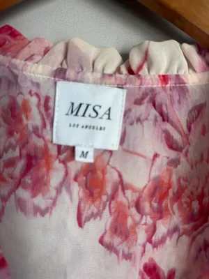 MISA Los Angeles Lorena Dress in Abstract Rose Flora Medium thumbnail 8