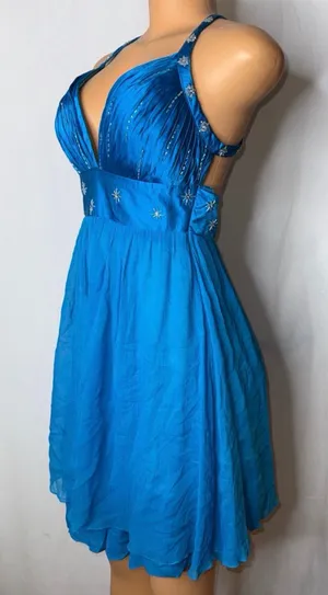 Blue formal dress Size M thumbnail 2