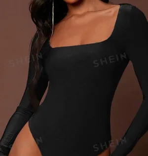 Black Long Sleeve Bodysuit thumbnail 1