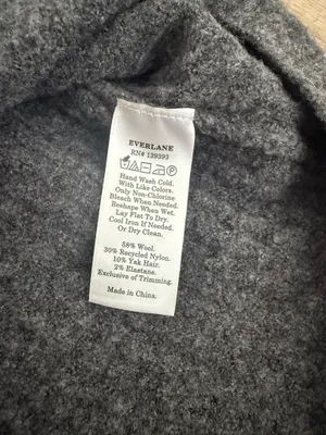Everlane wool blend grey turtleneck sweater  thumbnail 7