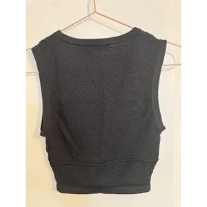 Babaton Aritzia Pointelle Crop Top‎ Size XS Black thumbnail 9