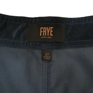 FRYE Womens 27 Camber Wide Leg Crop Velvet Pant in Midnight Blue thumbnail 10