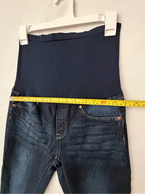 Bella Vida Maternity Dark Wash Skinny Capri Jeans Size M (A808) thumbnail 5