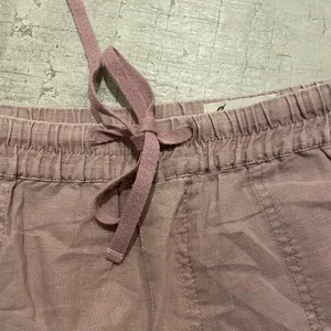 Cosmic Blue Love Purple Linen Drawstring Shorts thumbnail 3