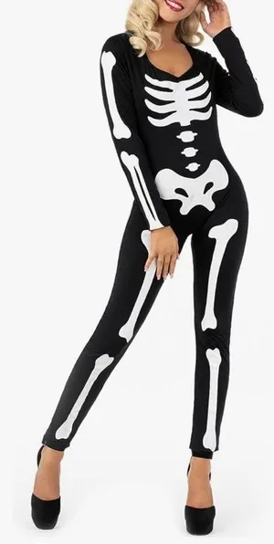XL - Morph Costumes skeleton glow in the Dark NWOT thumbnail 2