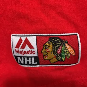 Majestic NHL Chicago Blackhawks women Indian hockey long sleeve shirt sz SMALL thumbnail 2